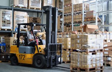 Forklift safety for pedestrians.