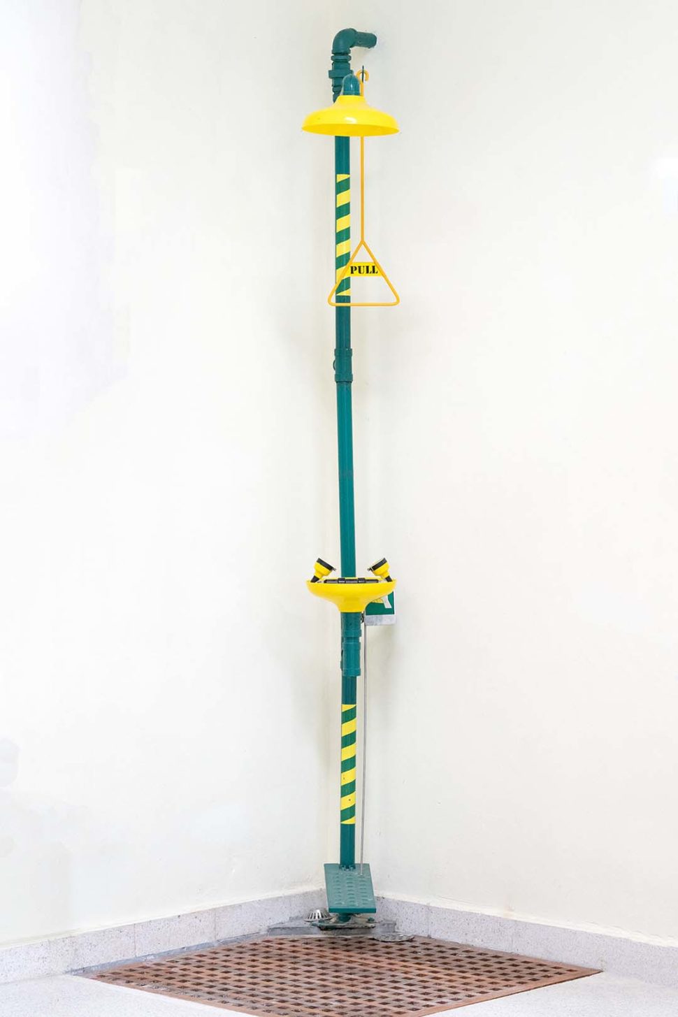 Green and Yellow Emergency Shower SafetySkills