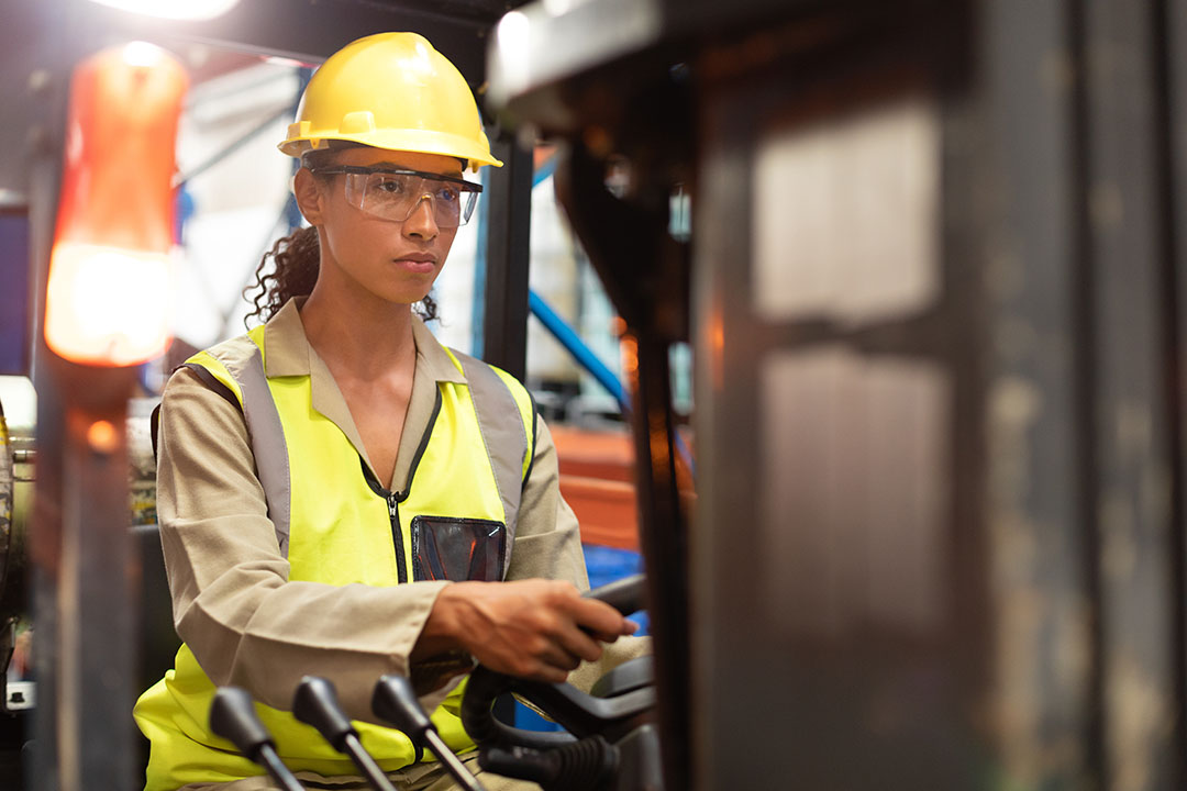 Forklift Operator In Warehouse Safetyskills