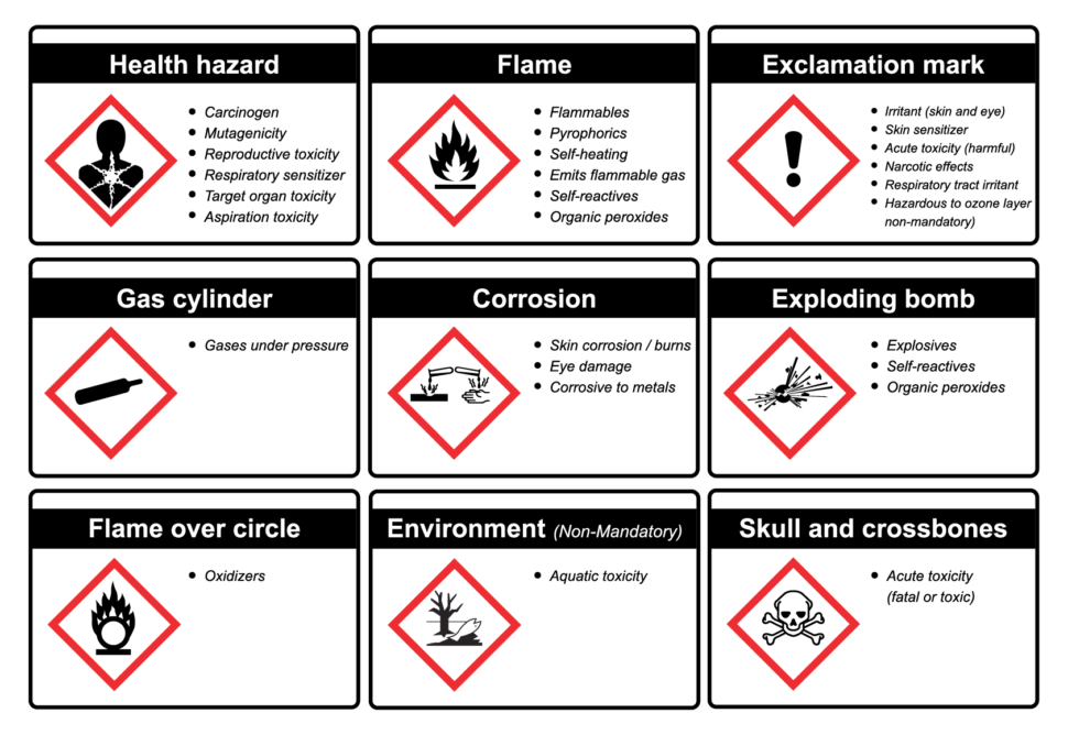 The Purpose And Importance Of Safety Data Sheets SafetySkills   Ghs Pictogram 970x668 