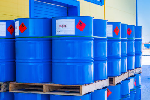 Barrels of Chemicals in Warehouse - SafetySkills