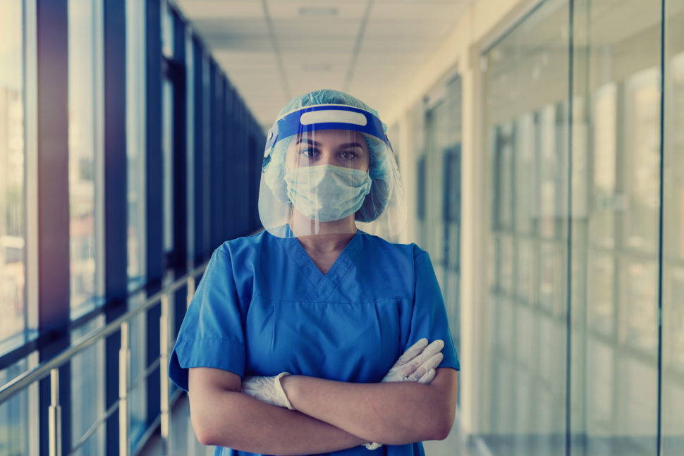 Healthcare Worker Wearing PPE